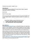 Press Release Template Graphic
