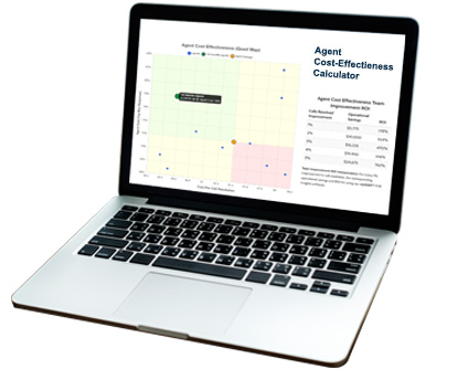 A laptop showing an online tool