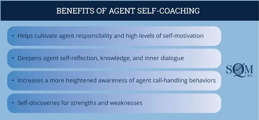benefits of agent self-coaching infographic