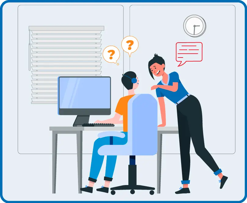 supervisor micromanaging a call
