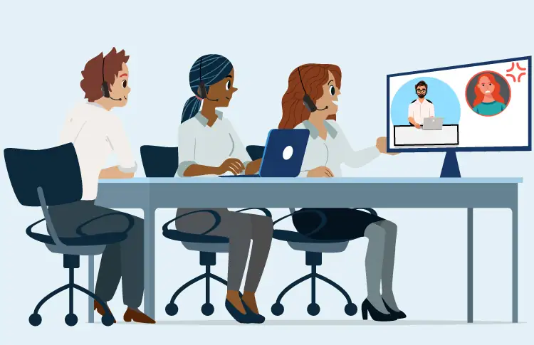 Use abusive calls as training oportunities