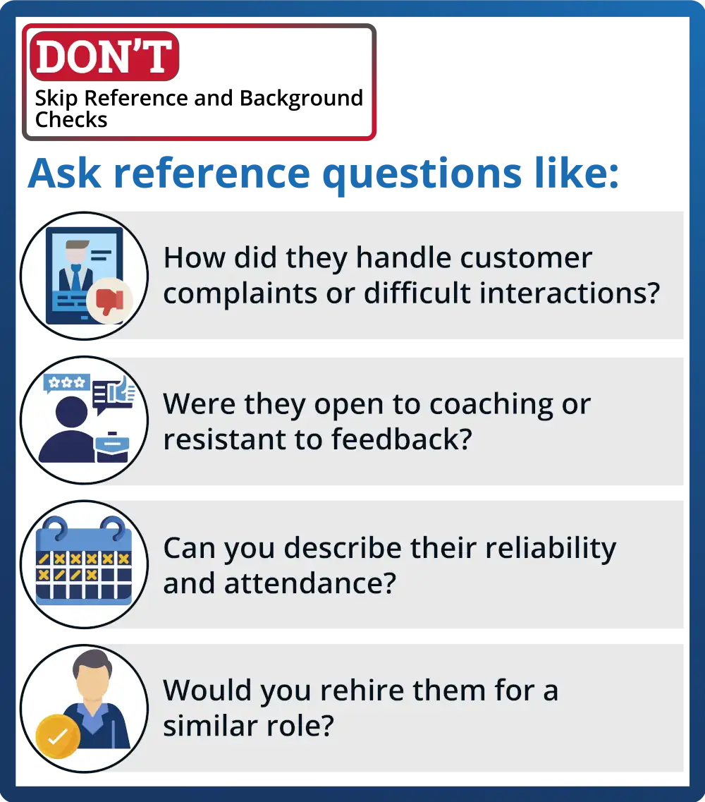 Don't Skip Reference and Background Checks