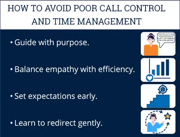 How to avoid poor call control and time management