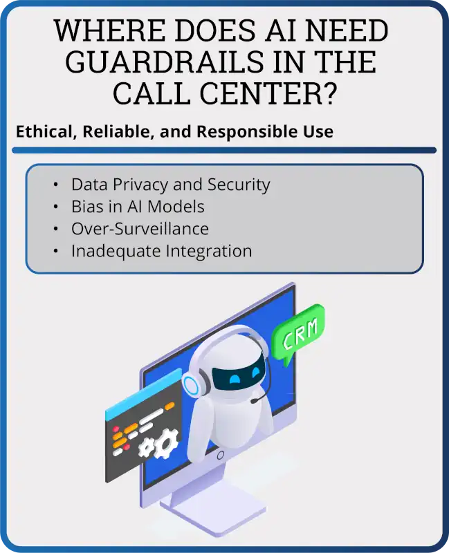 Where does AI need guardrails in the call center?