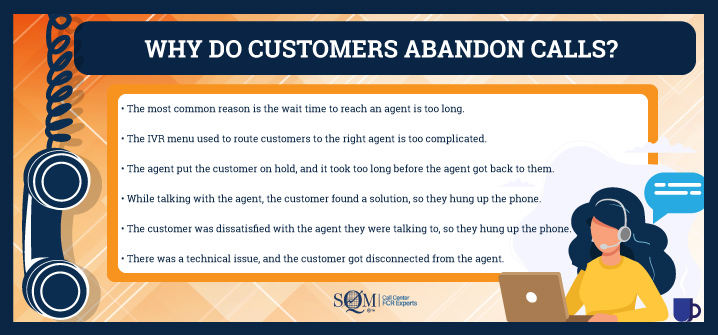 why do customers abandon calls infographic