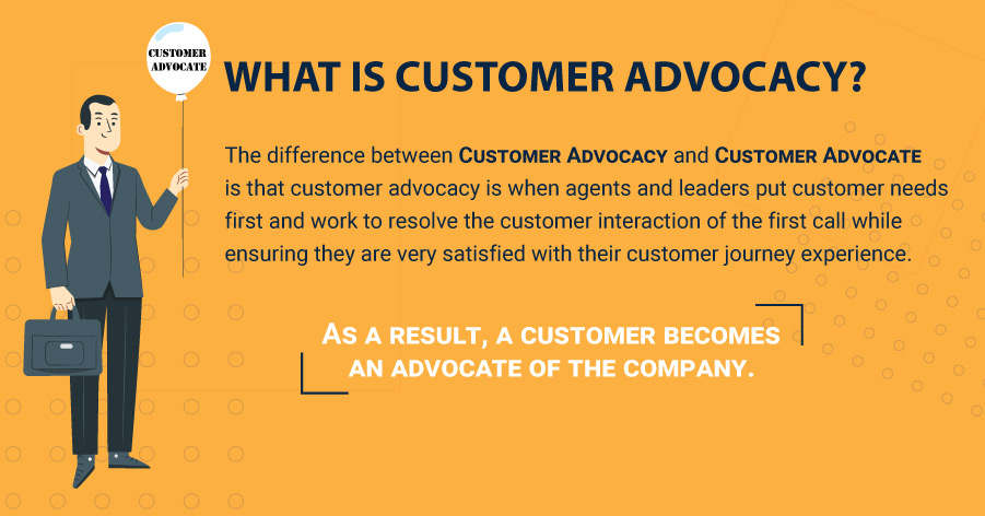 customer advocacy definition infographic