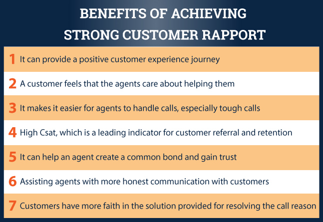 customer rapport benefits infographic