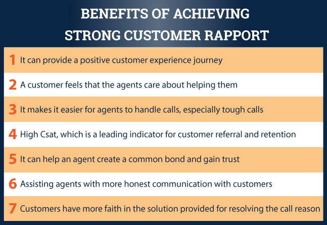 customer rapport benefits infographic