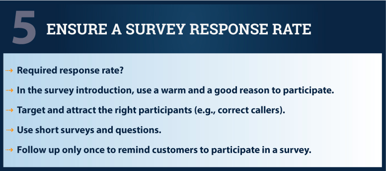 ensure a survey response rate infographic