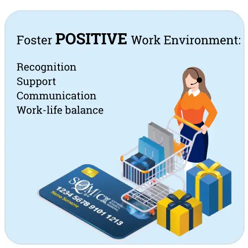foster positive work environment infographic