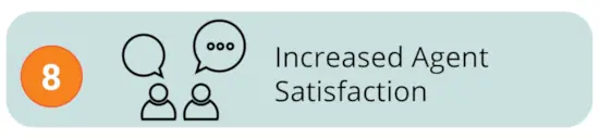 Increased Agent Satisfaction