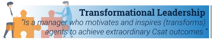 Transformational leadership style infographic