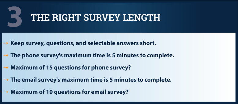 the right survey length infographic