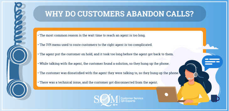 why customers abandon calls infographic